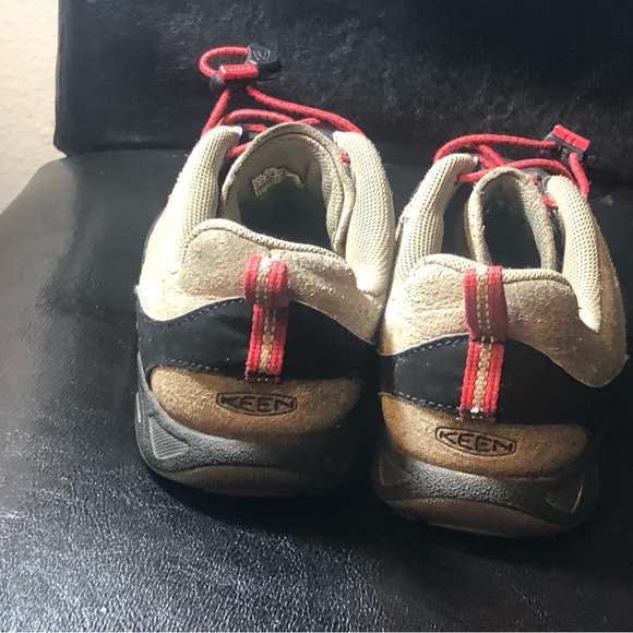 KEEN 1015205 Women’s Tan Cream Suede Hiking Climbing Shoes Size 5.5 - Picture 9 of 11